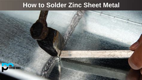 how to solder zinc sheet metal|can zinc be soldered.